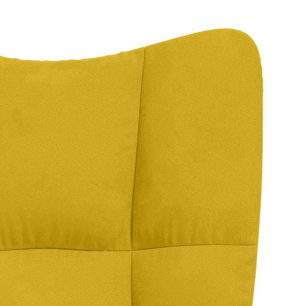 Sillón de relax de terciopelo amarillo mostaza, moderna silla de oficina ajustable con ruedas, sillón giratorio para salón, dormitorio, oficina, cómodo asiento interior para adultos