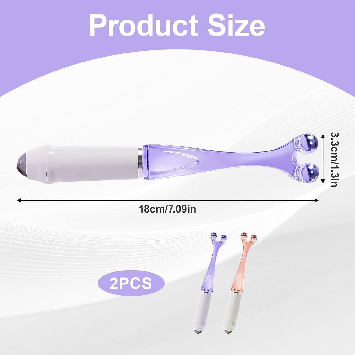 2pcs Finger Massager Roller,Finger Massager,Finger Massage with Stainless Steel Beads,Portable Hand Massager Tool,Improves Circulation,Relieves Arthritis,Hand Pain and Stress,for Fingers and Palms