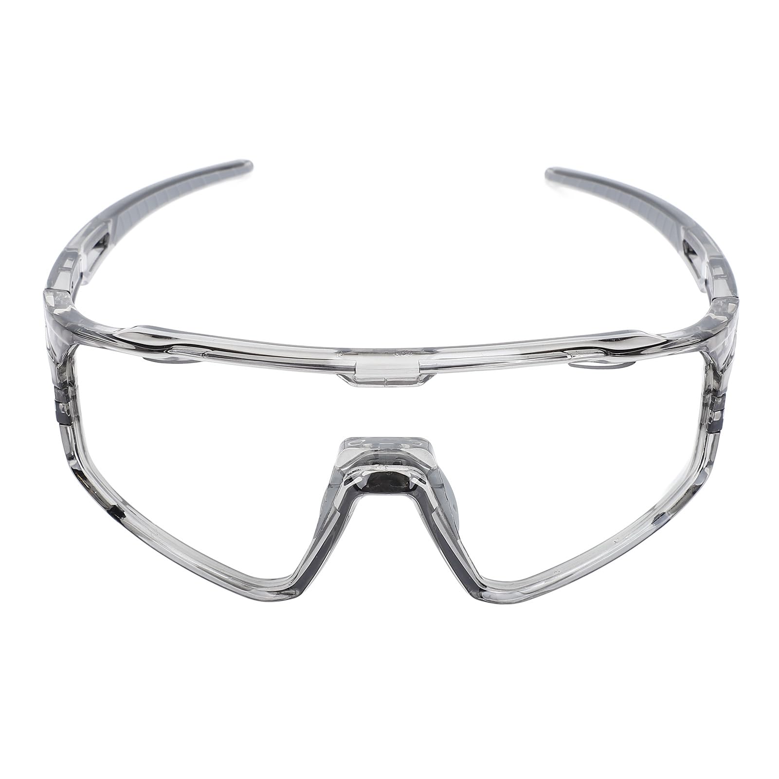 Hidyliu Photochrome Fahrradbrille, UV400, polarisiert, Sport-Sonnenbrille für Rennen, Fahren, Wandern, Herren und Damen, leicht