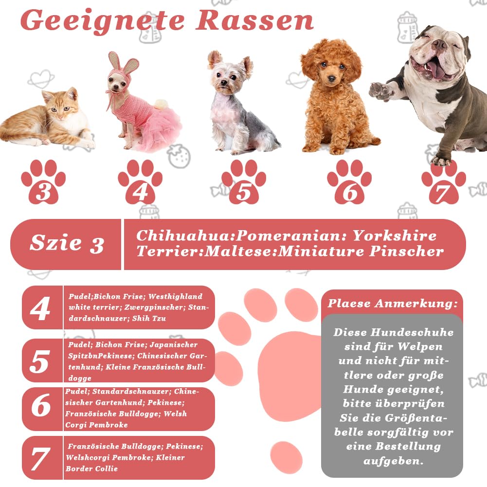 4 sztuki zimowych butów dla psa, ciepłe buty dla psa, ochrona łap, do użytku na zewnątrz, z antypoślizgową podeszwą, regulowane zapięcie na rzepy, zimowe buty dla psów, do małych, średnich sportów na