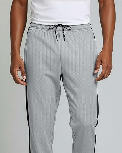 Miniatura 3 de Real Essentials Paquete de 3 pantalones deportivos de malla Tech para hombre con bolsillos (disponibles en tallas grandes y altas)