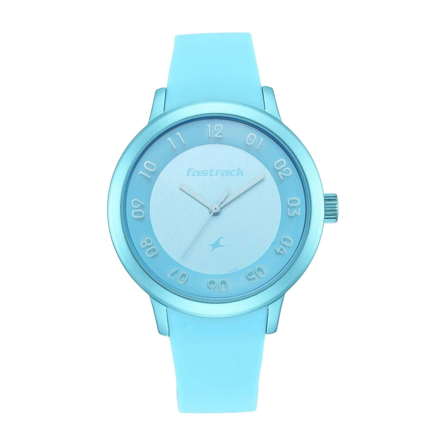 Fastrack Women’s Analogue Blue Dial Blue Band Silicone Watch
