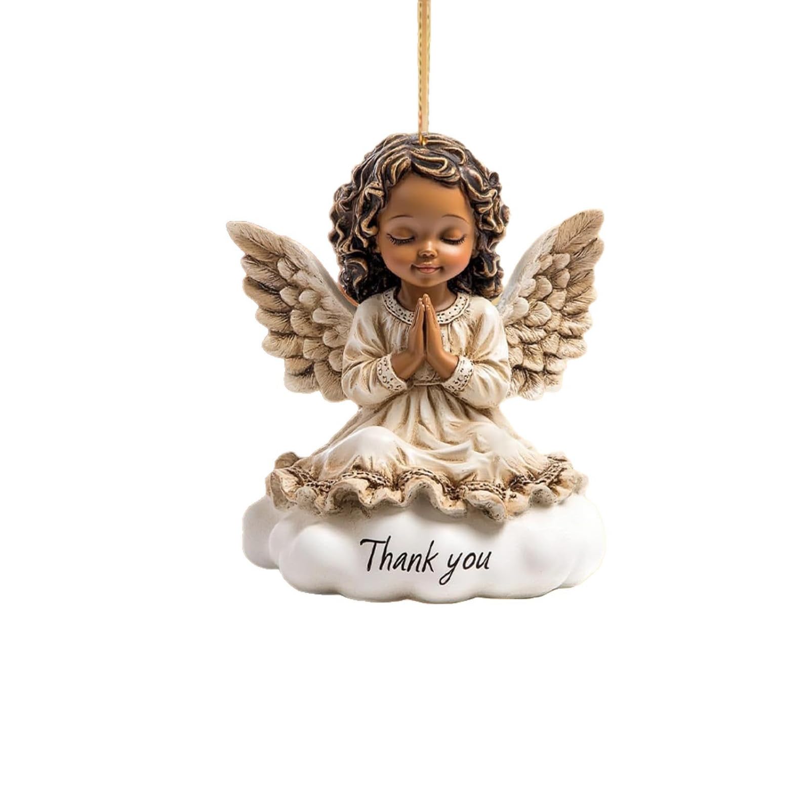 Angell Car Hanging Ornament 2D Flat Acrylic Car Rearview Mirrour Charm Christmas Tree Decoration Christmas Tree Decorations