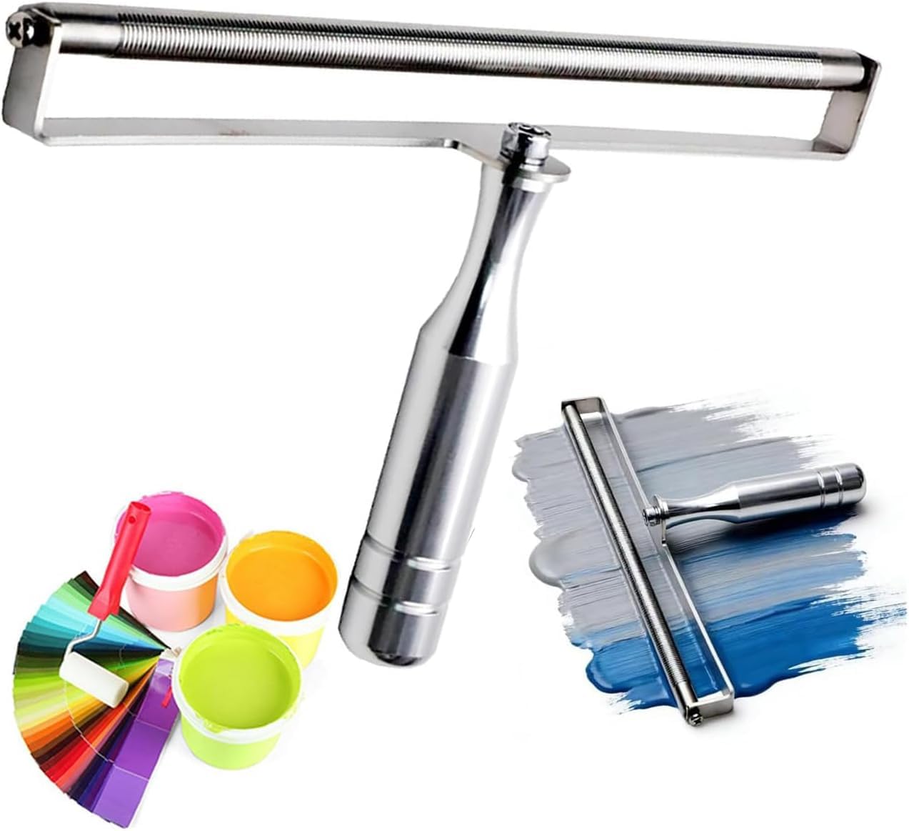 Aplicador de película húmeda con barra de alambre, raspador de tinta manual de acero inoxidable para recubrimientos, aplica películas, ajusta el espesor, extrusión, control de espesor, recubridor