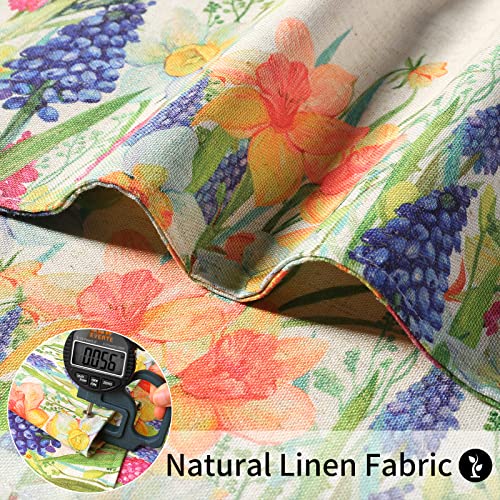 Dolcal Placemats Set Of 4 Washable, Kitchen Table Mats Cloth Placemats Reversible Farmhouse Place Mats For Dining-Bird Yellow Floral #TOP1