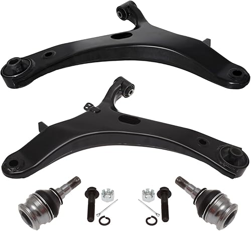 TUCAREST Kit de suspensión de 4 piezas brazo de control inferior delantero y rótula para Su-baru 2012-2016 Impreza w/2.0L, Legacy Outback 2005-2009
