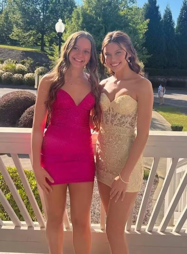 Lace Homecoming Dresses for Teens 2026 Strapless Short Prom Dress Appliques Tight Cocktail Party Gowns - Image 5