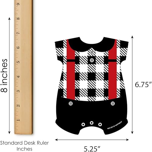 Miniatura 4 de Big Dot of Happiness Lumberjack  Canal de la Franela  Tarjetas y marcadores de bingo de imagen  Juego de 18 unidades