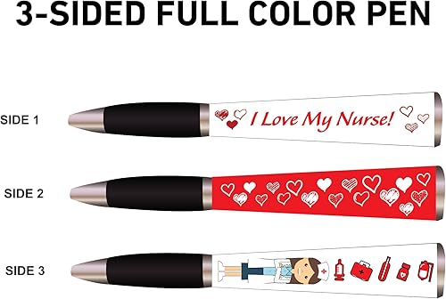 Miniatura 3 de Bolígrafo de regalo para la semana de la enfermera (1 bolígrafo, 3 caras), regalos de semana de enfermeras, regalos divertidos para enfermeras,