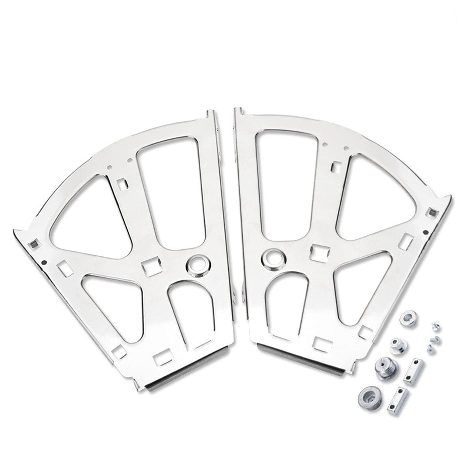 Shundeed Polish Double Layer 2Pcs Stainless Steel Shoes Drawer Cabinet Hinge, Furniture Hinges Rack Metal Accessories Foldable Self Fitting Hardware Home Improvement(Polish Double Layer)