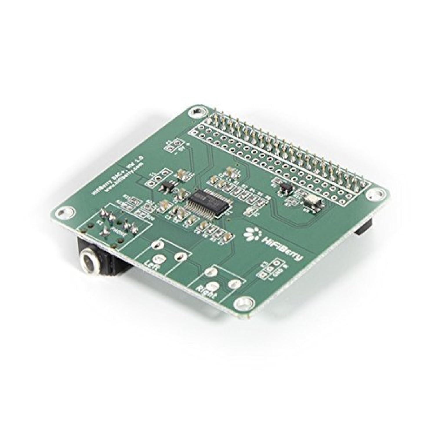 HiFiBerry DAC+ Standard Phone Jack Version - Soundkarte für Raspberry Pi 2 Modell B/B+ / A+ mit 3,5mm Stereo Klinkenanschluss