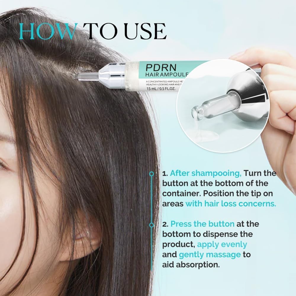 Sérum capillaire pour cuir chevelu (Microneedling) : Renforce les racines, réduit la casse, nourrit en profondeur et répare les pointes fourchues — Formule rafraîchissante et non grasse (Unisexe)