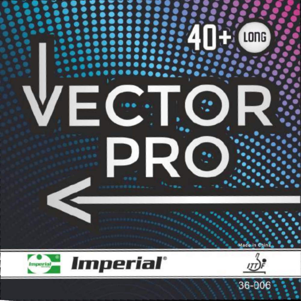 Imperial Vector Pro Revêtement Tennis Table Picots Longs Défensif Homologué ITTF