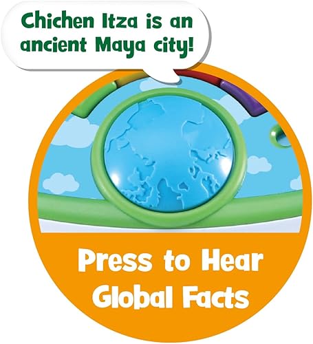 Miniatura 8 de LeapFrog LeapGlobe - Globo electrónico interactivo iluminado y táctil para niños, juguete de exploración para edades de 3 años en adelante