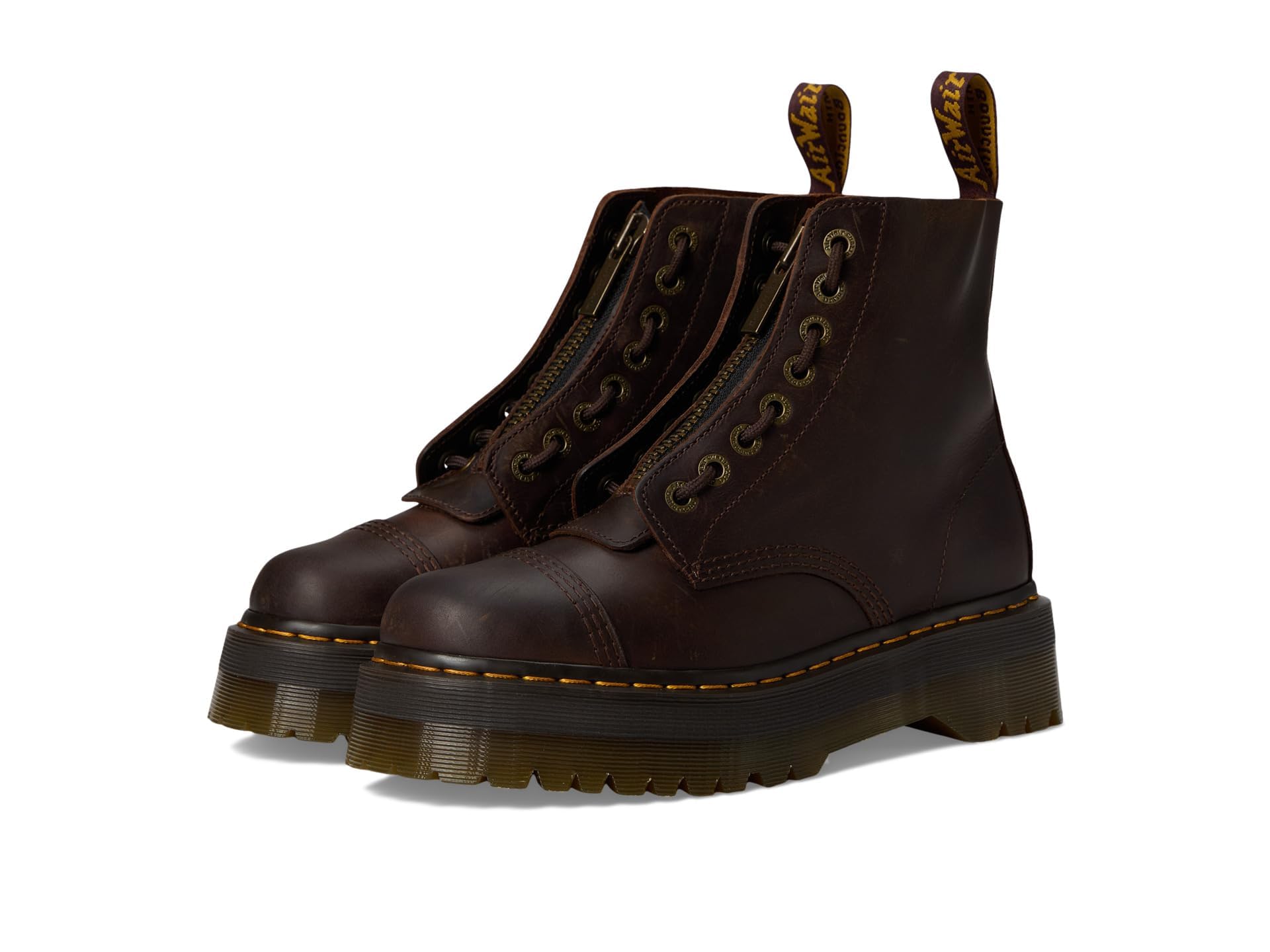 Dr Martens womens Sinclair Leather Platform Boots