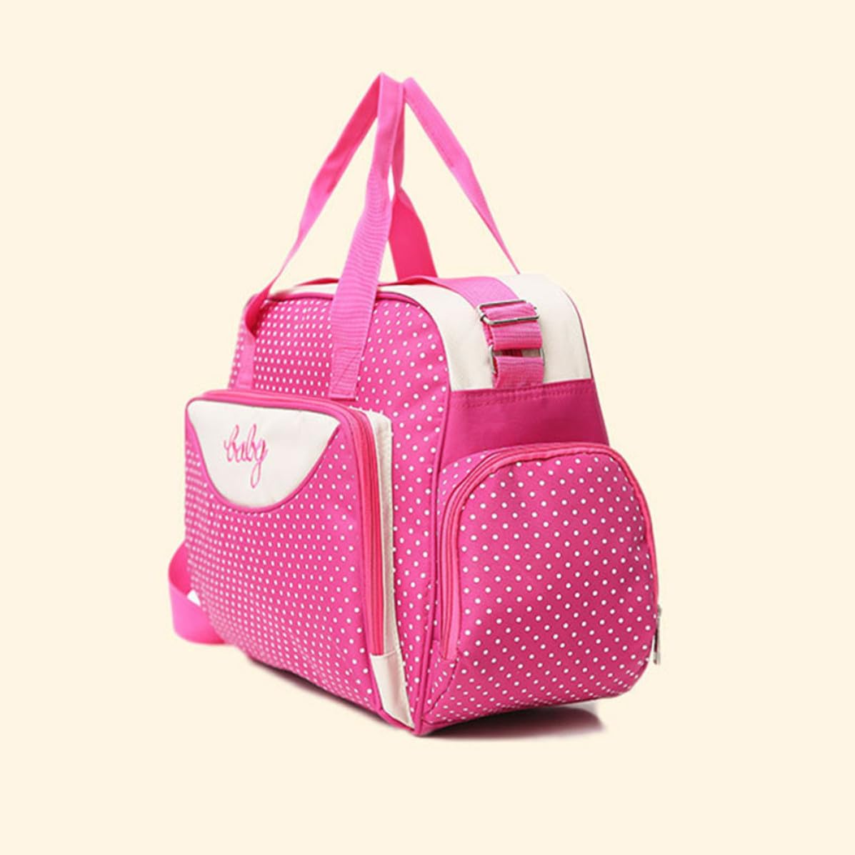 Set 5 Pezzi Sacchetti Corredino Ospedale Mamma Borsa Multifunzione Grande Capacità Tessuto Leggero per Uso Quotidiano