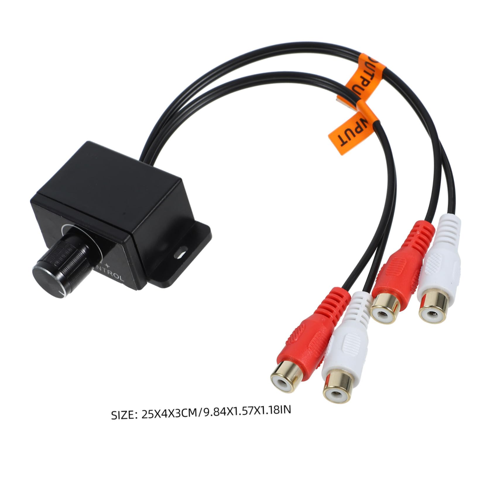 PartyKindom 5piezas Controlador Amplificador De Coche Regulador De Volumen y Control De Graves Fácil Instalación para Sistema De Audio De Automóvil
