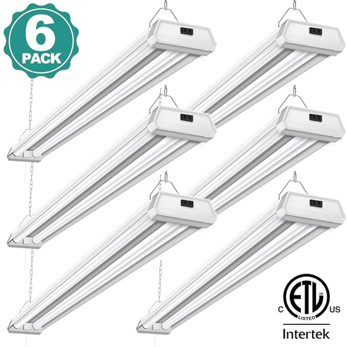 Buy 6 Pack 42W LED Shop Lights Linkable Utility Garage Light Addlon