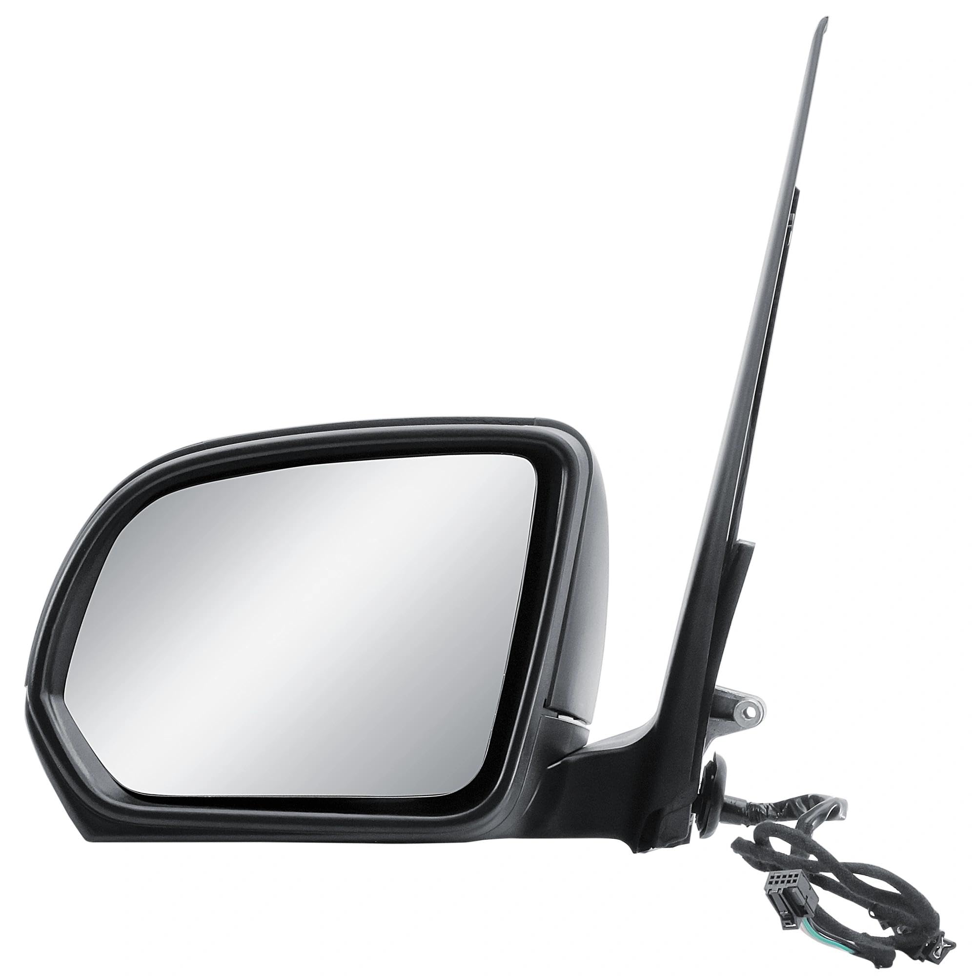 Retrovisor exterior izquierdo lado conductor, eléctrico y calefactable, sin intermitente, plegable manualmente, parte trasera estructurada con cubierta Apto para Mercedes Vito W447 2014–2025