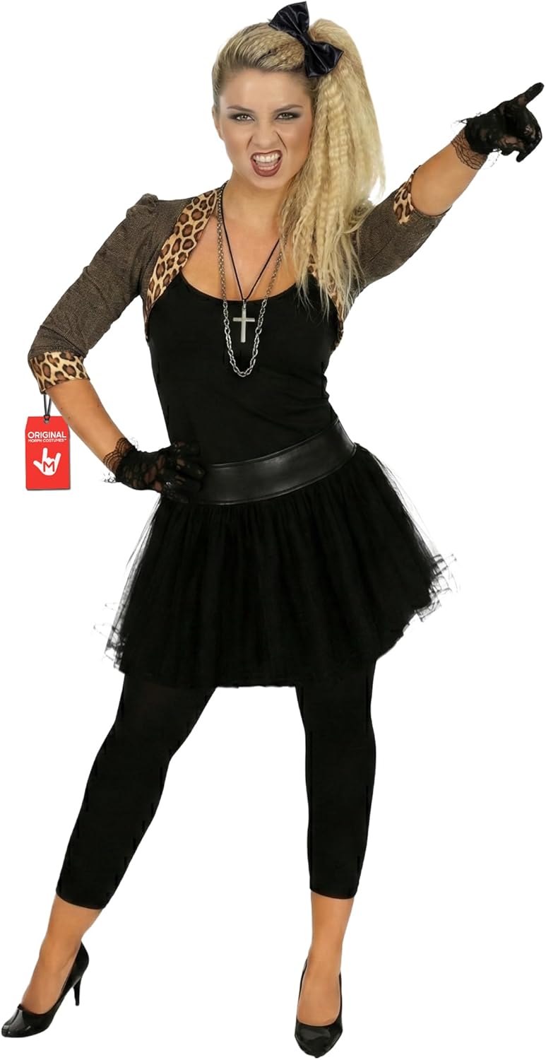 fun shack 80s Pop Star Costumes for Women, Vintage Pop Star Outfit 80s, Halloween Costume for Women