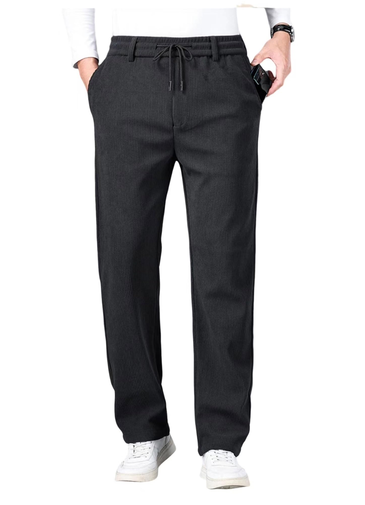 DTREEL Pantalones De Chándal De Invierno For Hombre Pantalones Deportivos For Hombre Pantalones De Chándal Pantalones Casuales Pantalones De Chándal De Algodón Pantalones De Chándal Con Cordón