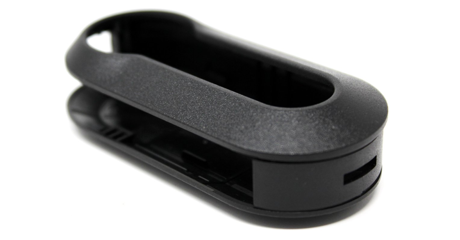Hard Plastic Shell Key Cover for Fiat Grande Punto Evo Panda Bravo Stilo 500 L and Lancia Y Delta Musa Black - Image 2