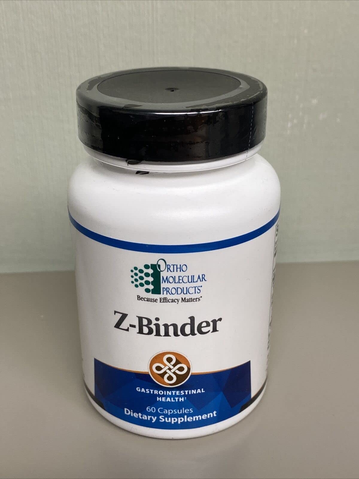 Ortho Molecular Products Z-Binder Gastrointestinal Health - 60 Capsules. Detox Supports with Zeolite, Activated Charcoal, and Humic and Fulvic Acids