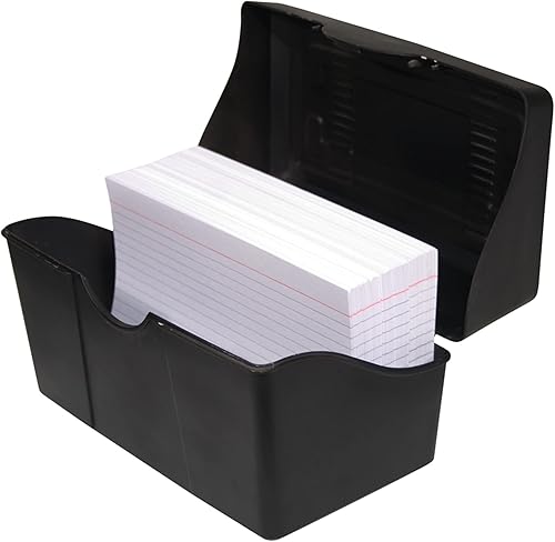Miniatura 2 de Advantus (45003) estuche para tarjetas 5x 8. Capacidad para 300tarjetas, color negro., Negro