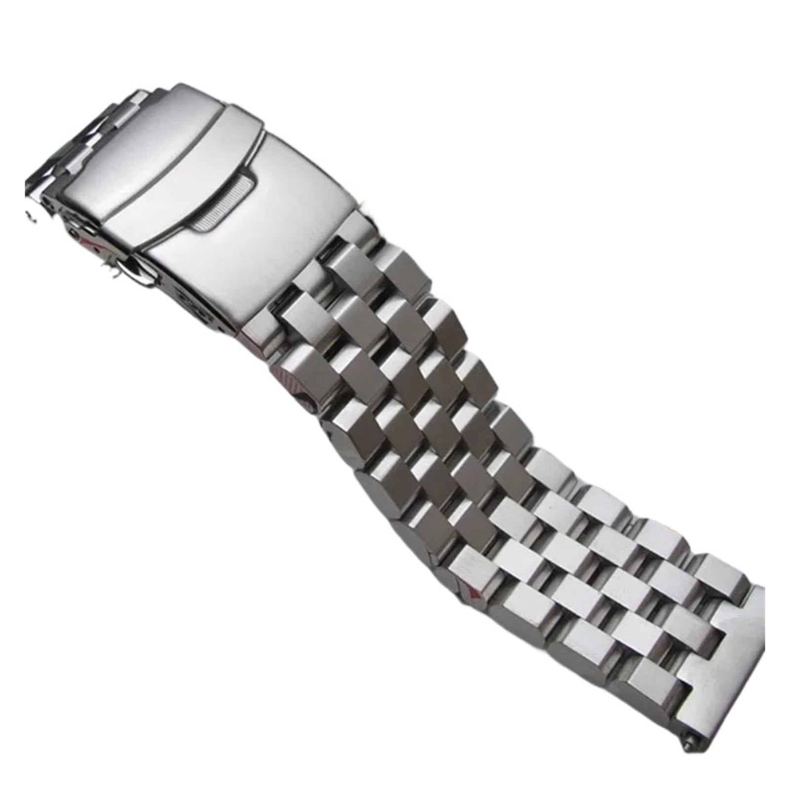 Genérico NASUNJIA Correa de acero inoxidable macizo de 20 mm, 22 mm y 24 mm for reloj inteligente, repuesto for hombre, correa de negocios, herramienta de metal.