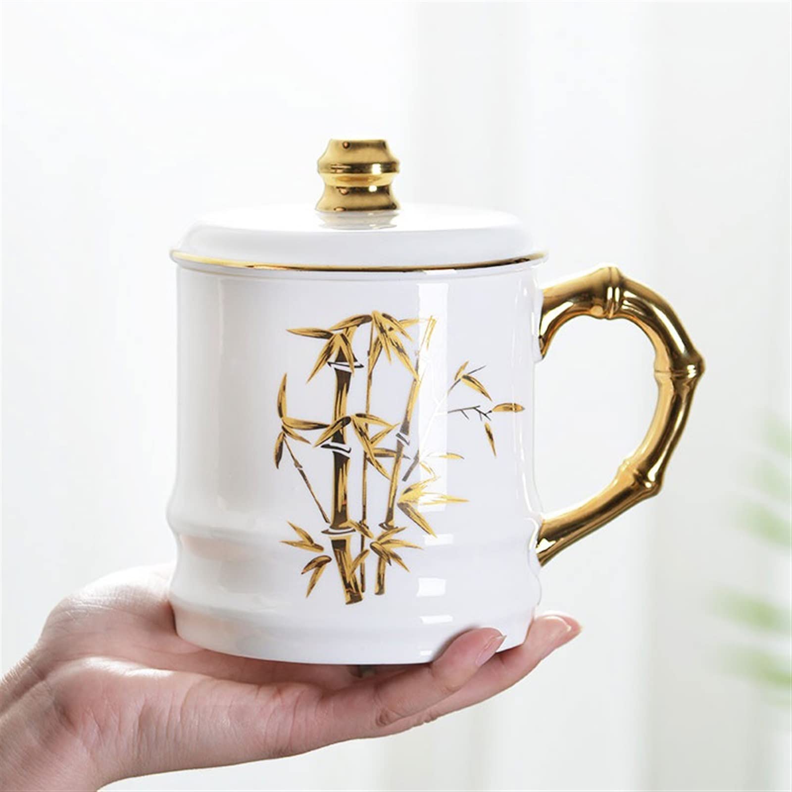 Kubki 650 ml filiżanka do herbaty z pokrywką duża pojemność porcelana kostna filiżanka do kawy śniadanie kubek na mleko prezent dla przyjaciół kubek do herbaty mlecznej