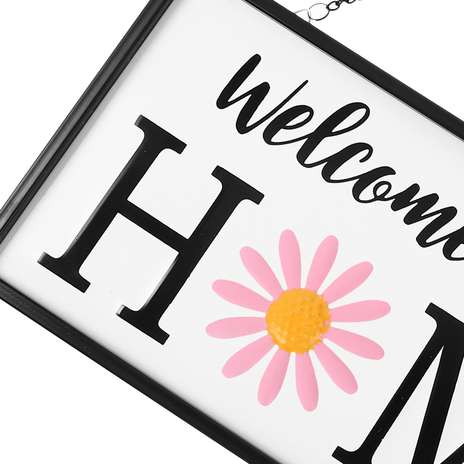 1satz Teiliges Eisen Willkommen Türschild mit Austauschbarem Magnet hängeschild für Haustür Veranda Garten Wiederverwendbare Langlebige Wanddekoration für Zuhause