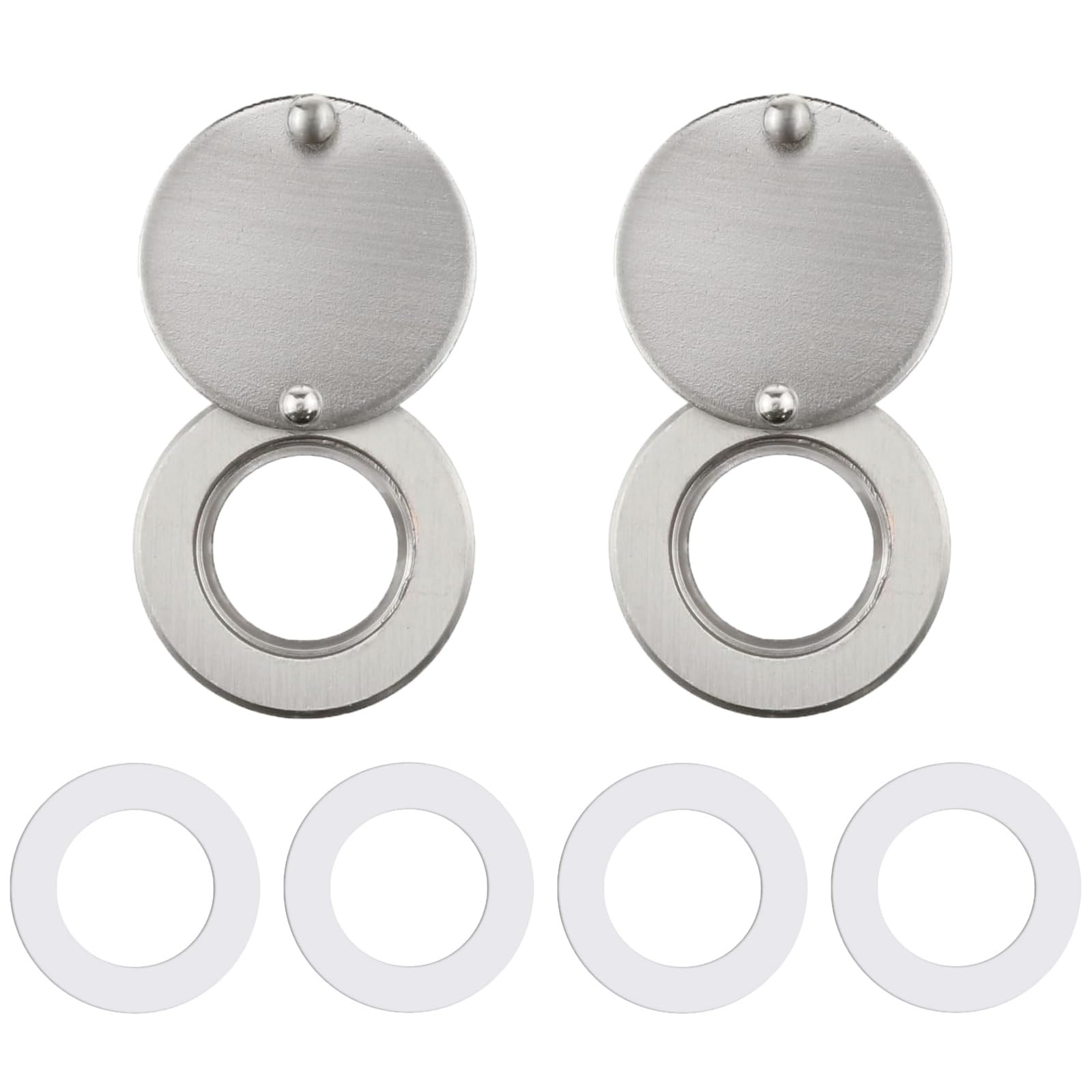 JLEivvi 2 Set Peep Hole Covers Front Door Viewer Peephole Cover for Hotel and Apartment Anti Peeping Guard with Self-Adhesive Mounting
