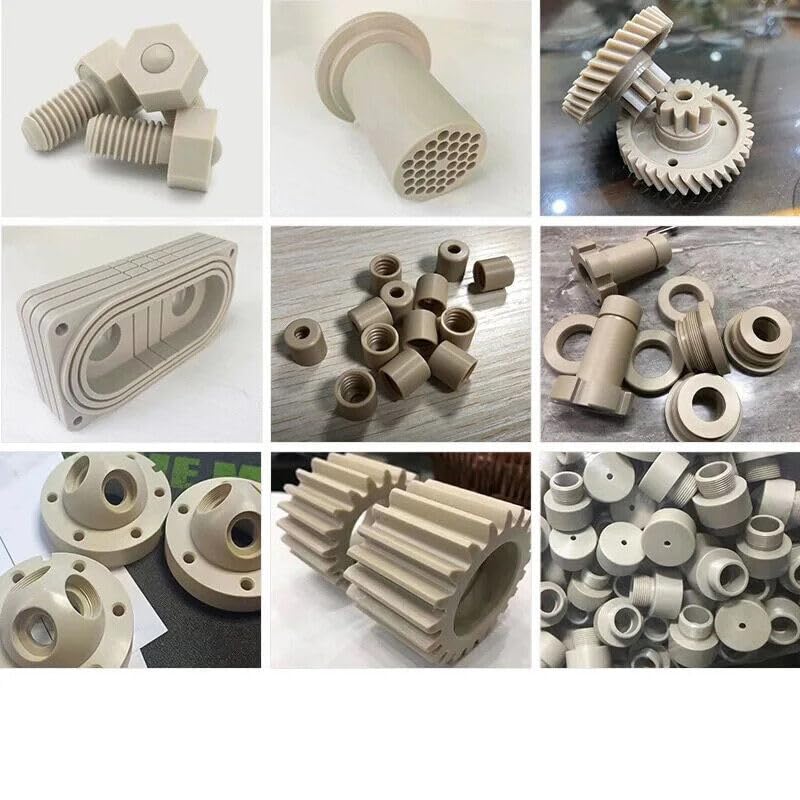 Tiges PEEK en plastique solide Polyetheretherketone résistant aux hautes températures (Diameter 30mm,1Pc Length 500mm)