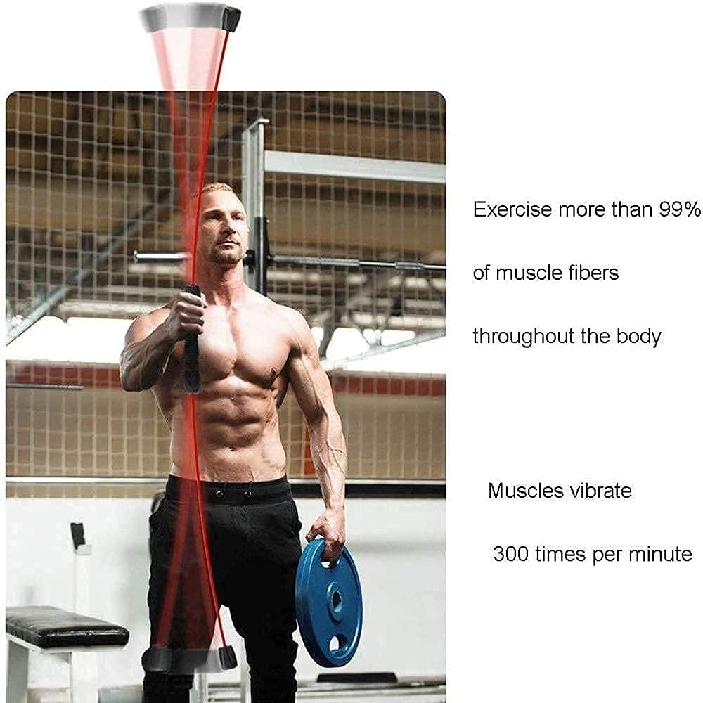 Sport Schwingstab Fitness Swingstick Schwerkrafttrainer zum Trainieren der Tiefenmuskulatur Elastischer Fitness-Stick, Fiberglas-Sport-Sticks, zur Gewichtsreduktion, Ganzkörper-Tiefenmuskeltraining,