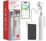 SwitchBot Store vénitien motorisé Stores électriques intelligents avec la télécommande Bluetooth, l'alimentation Solaire, réalisez l'intégration avec Alexa & Google Home grâce au Hub - 1