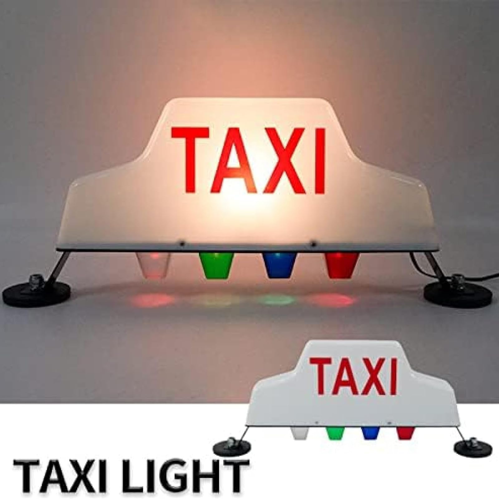 Letrero LED para Taxi, Luz LED para Taxi para Automóvil, Resistente Al Agua con 4 Luces Adicionales, Bajo Consumo De Energía/Fuerte Adsorción Magnética, Evita Rayones En El Automóvil
