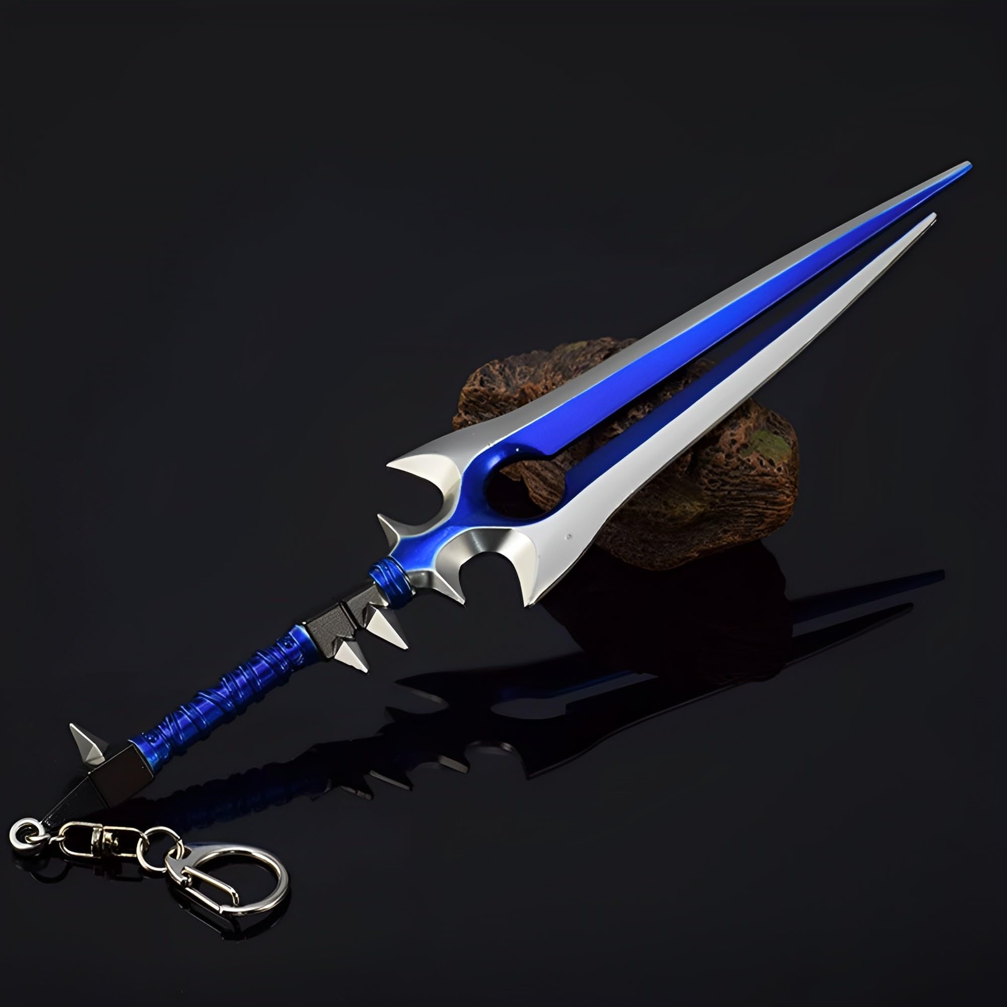 Modelo de exposición, Modelo de la Hoja Bendita del Buscador Viento, 22 cm/8,7 Pulgadas, Totalmente metálico, con Soporte exhibición