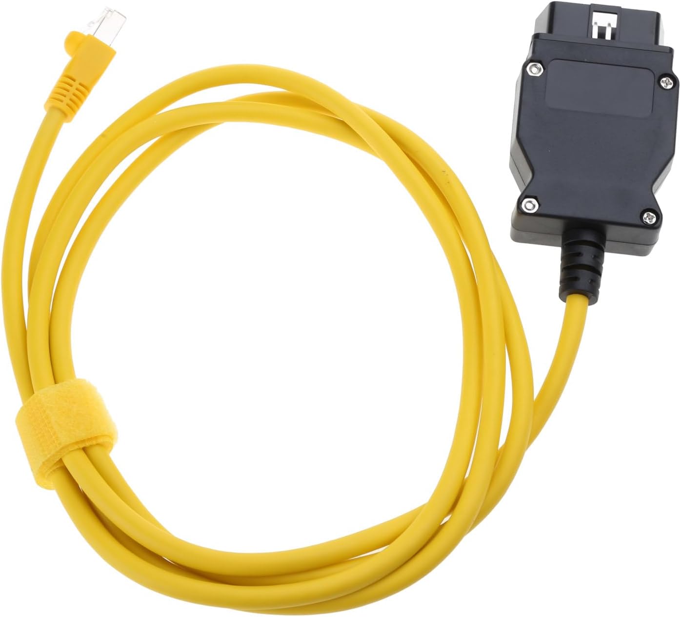 Yuly ENET Ethernet Obd2 Cable R45J OBDII OBD2 Interfaces Coding for F-Series Cable Esys Ethernet to Obd2 Cable, Green