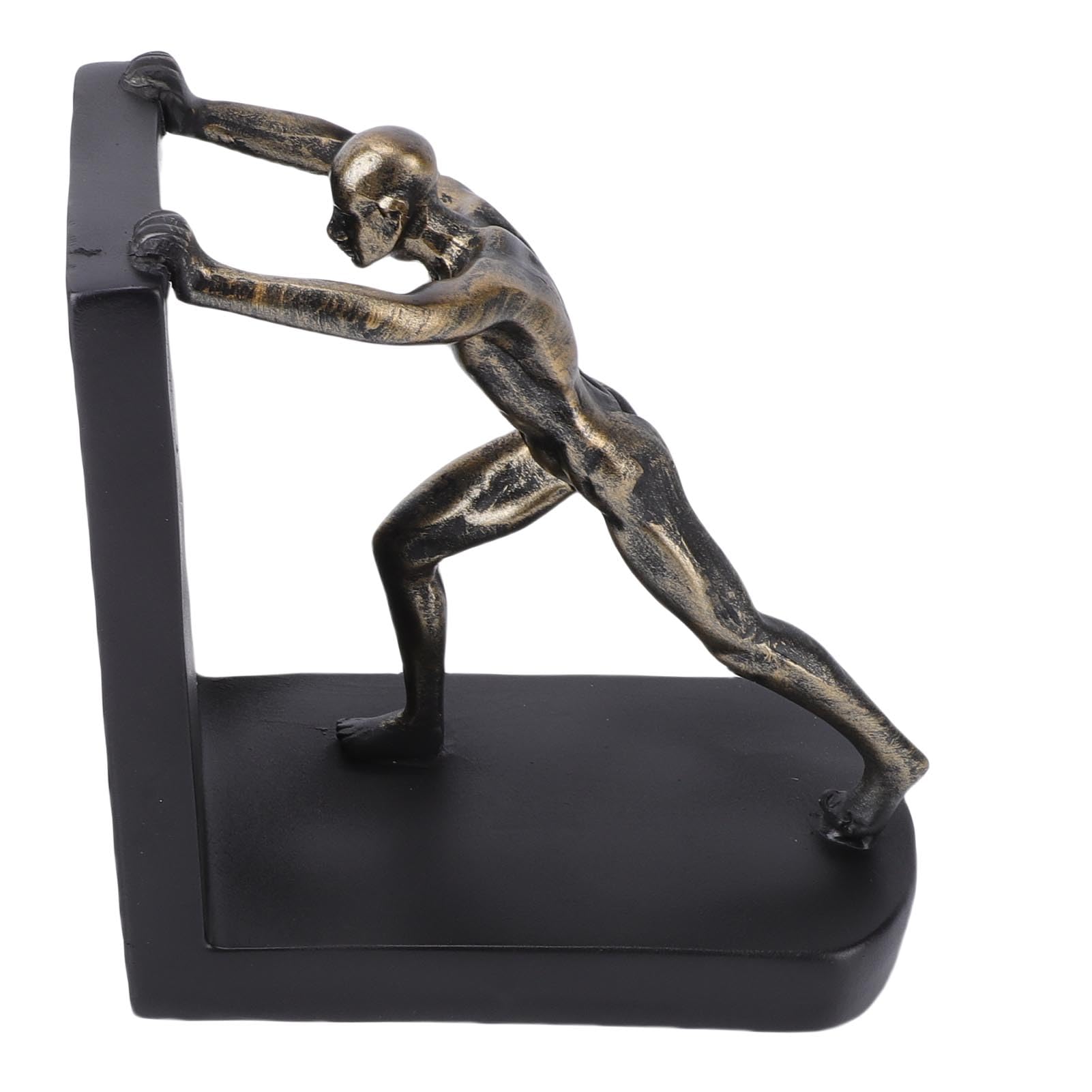 Tissting Serre Livres Décoratifs Figure Humaine en Résine pour Bureau Lot de 2
