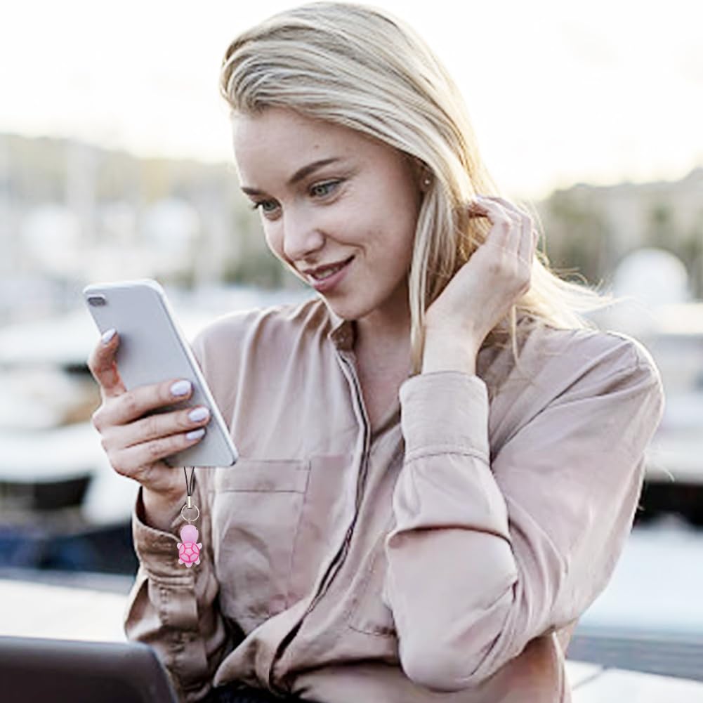 Sangles Mobiles Tortue Breloques Téléphone Résine Porte Clés Décoratif
