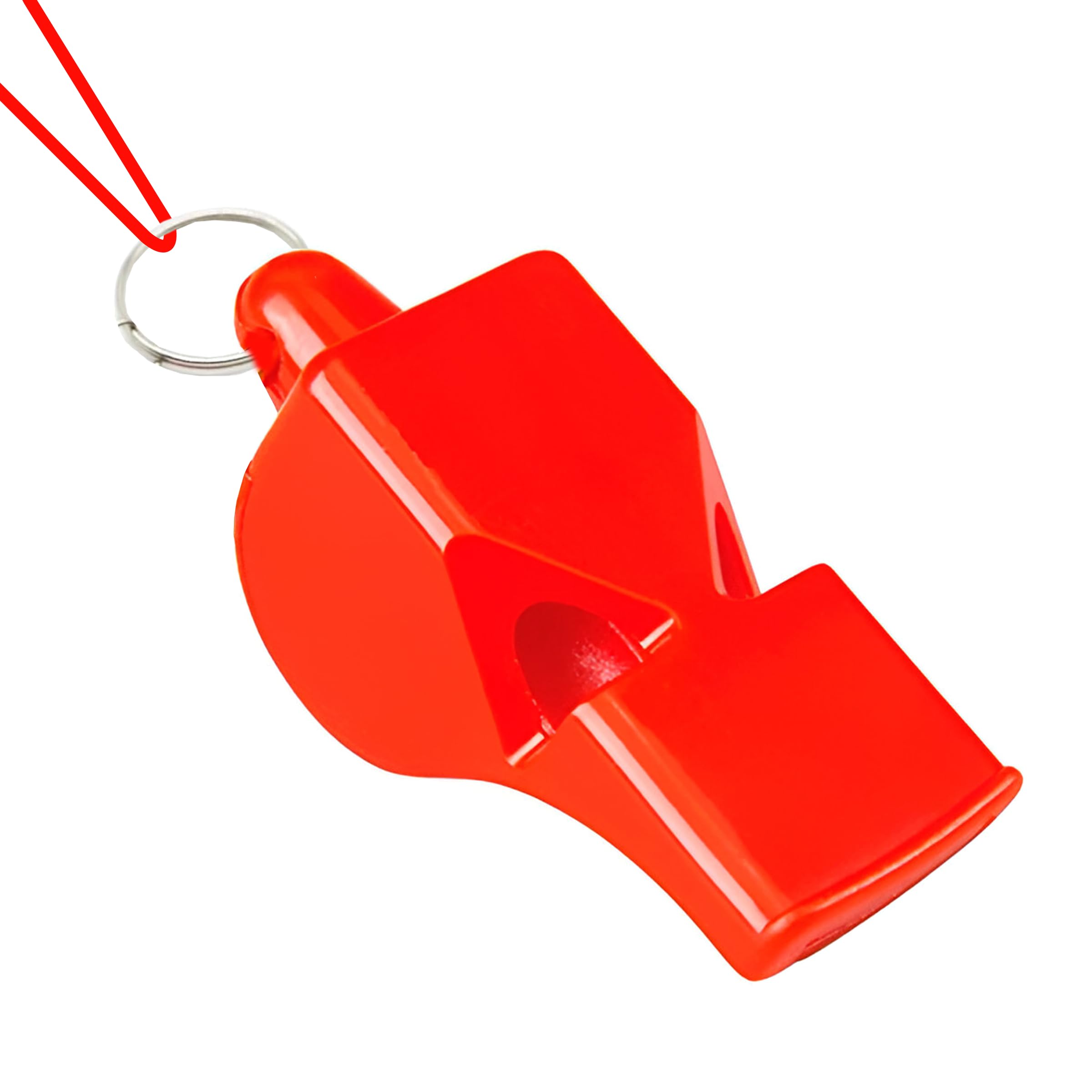 Toyshine 1Pc Sports Coach Whistle with Lanyard Loud Crisp Noise Making Whistle for Kids Sports Games Lifeguard Survival Emergency &Training, Multi