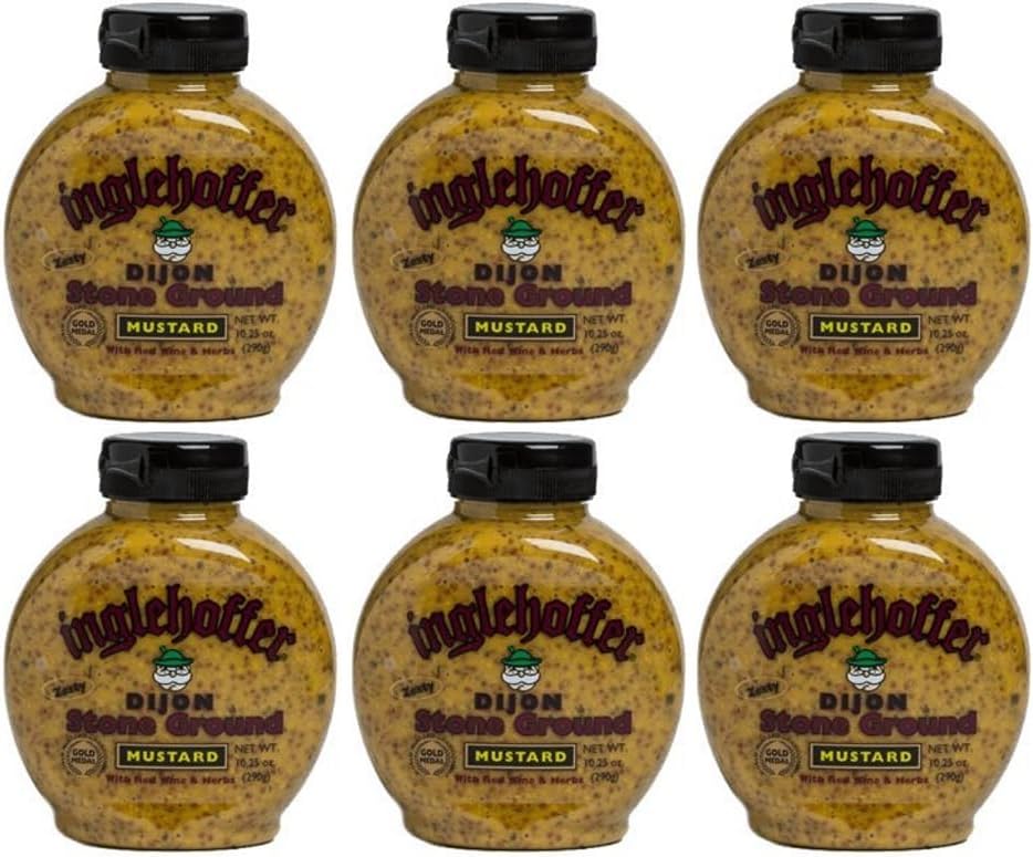 Dijon Stone Ground Mustard, 10.25 Ounce (Pack of 6)