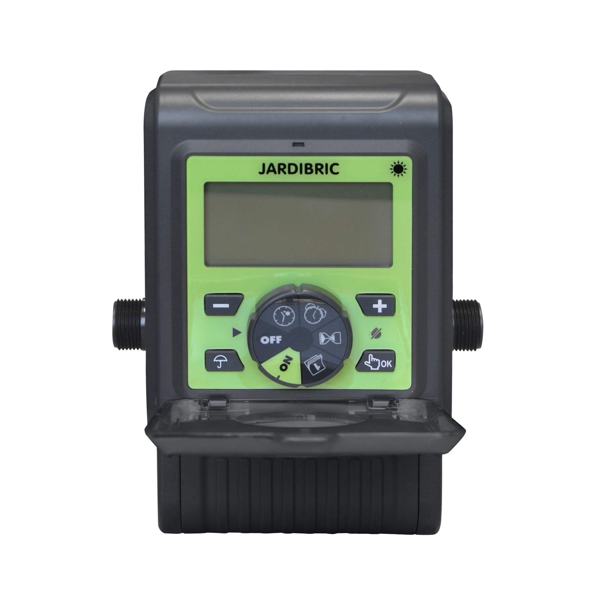 Jardibric - Pompe Récupérateur d’Eau Programmable 180 L/h - Goutte à Goutte - Batterie Rechargeable USB - Compatible Solaire