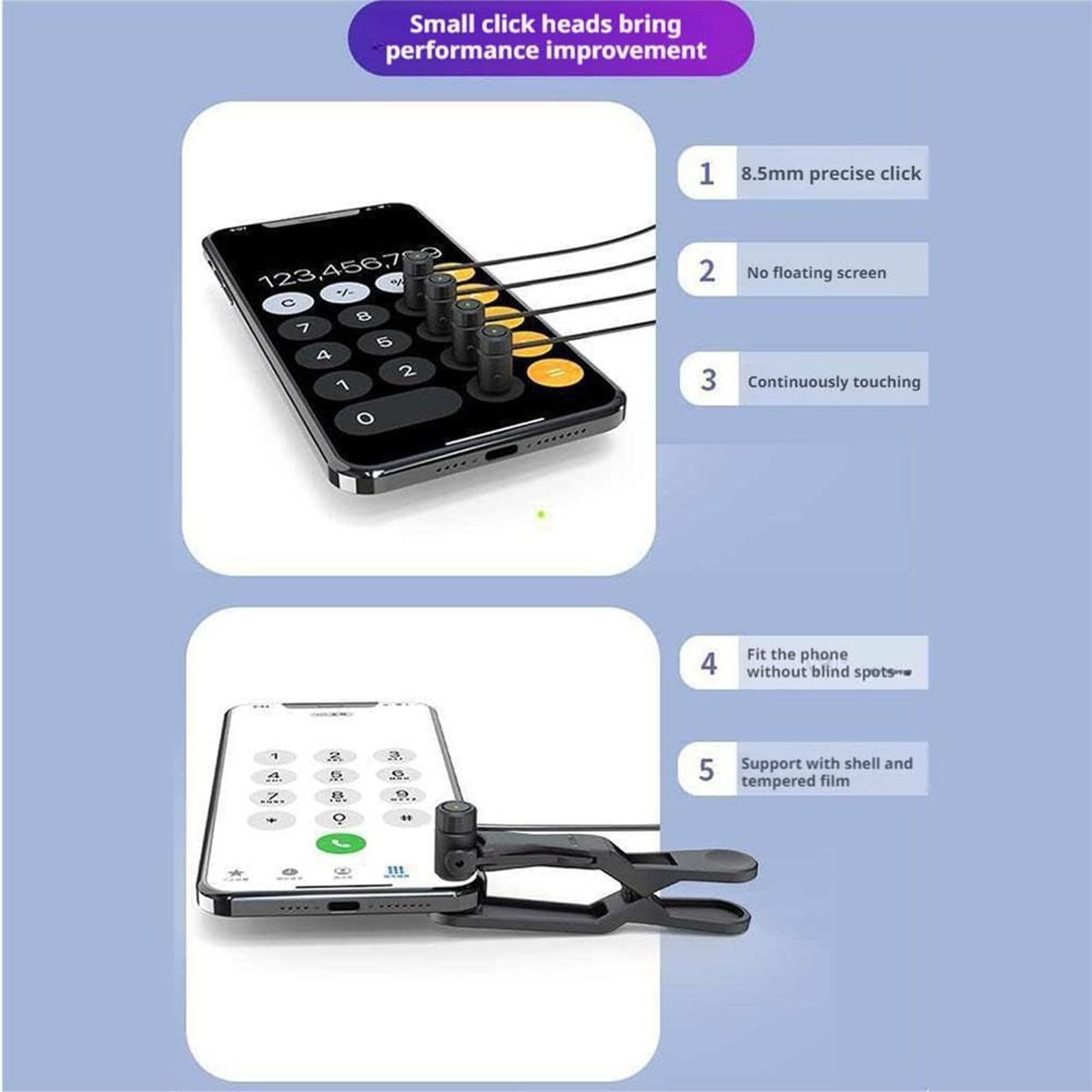 Auto Para Teléfono Inteligente, Automático Recargable, Dispositivo Rápido Ajustable Para Pruebas Apps Retransmisiones Juegos, Para Tablets Redes Sociales Retransmisiones En Directo Teletrabajo Tar