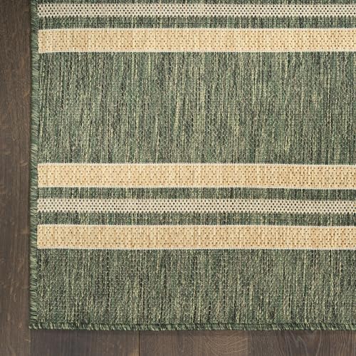 Tapete decorativo rectangular 8' x 10' verde miniatura 5