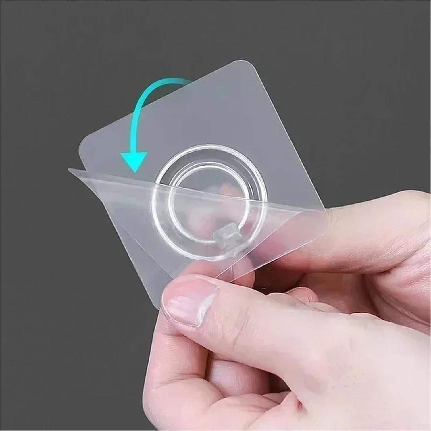 Ganchos autoadhesivos transparentes de PVC
