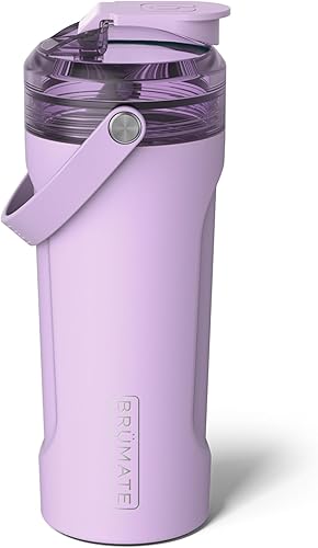 Miniatura 9 de BrüMate MultiShaker - Botella mezcladora de acero inoxidable 100% a prueba de fugas, botella agitadora de proteínas y botella para antes del