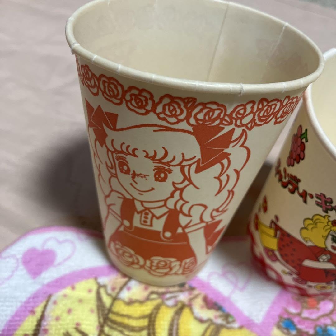 Amazon | ノーブランド品レトロキャンディキャンディ紙コップ2種