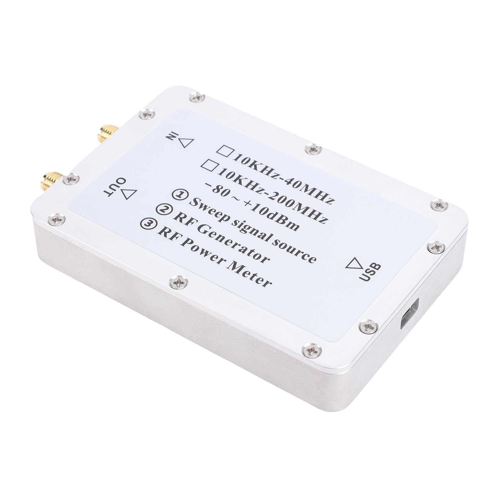 Generic Generator Częstotliwości Sygnału śledzenia Sweep Miernik Mocy RF Krótkofalowy VFO dla Amatorskich Operatorów Radiowych Stop Aluminium Zasilany Przez USB