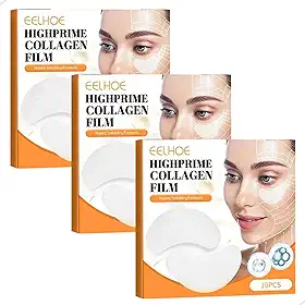 Máscara de Colágeno Hidrolisado Dissolve na Pele com Hiarulônico Filme Solúvel Facial Firmeza da Pele Tratamento Máximo 30 Pcs